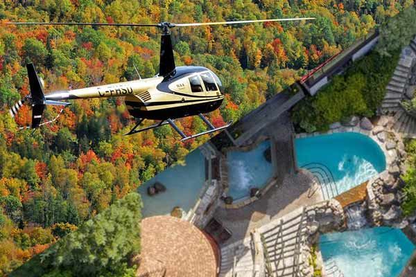 Helicopter - Flight and nordic baths