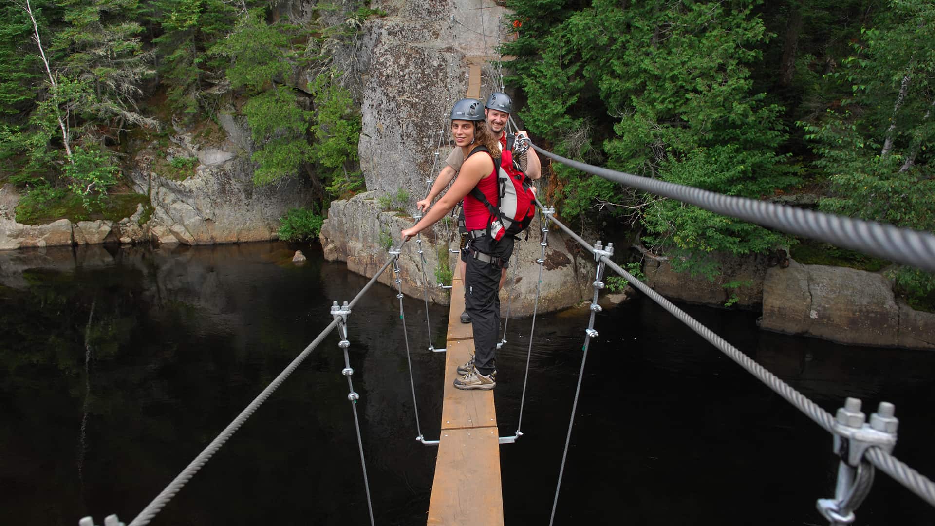 mont tremblant zipline activities - Via ferrata quebec - Via Ferrata Guided Tour
