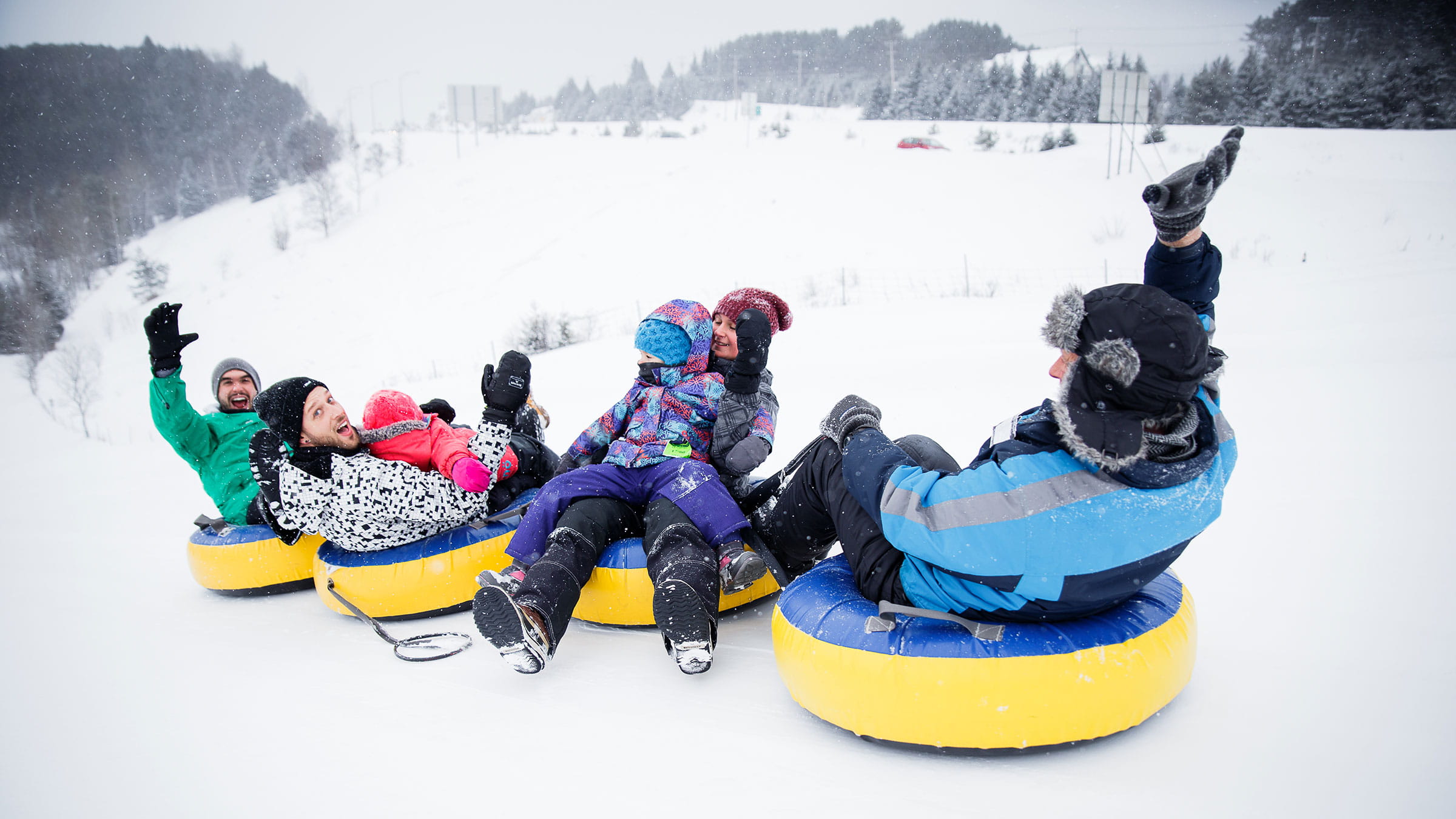 Snow tubing - Tremblant